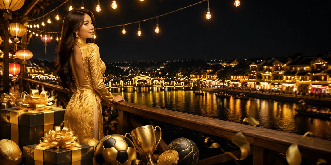 Người dùng Hội An trải nghiệm cá cược thể thao trực tuyến trong không gian văn hóa áo dài truyền thống