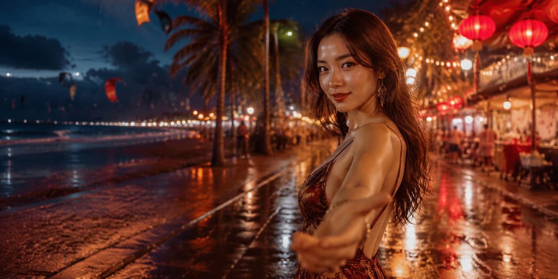 Người dùng tại Mũi Né tham gia xổ số và khuyến mãi trực tuyến tại chợ đêm