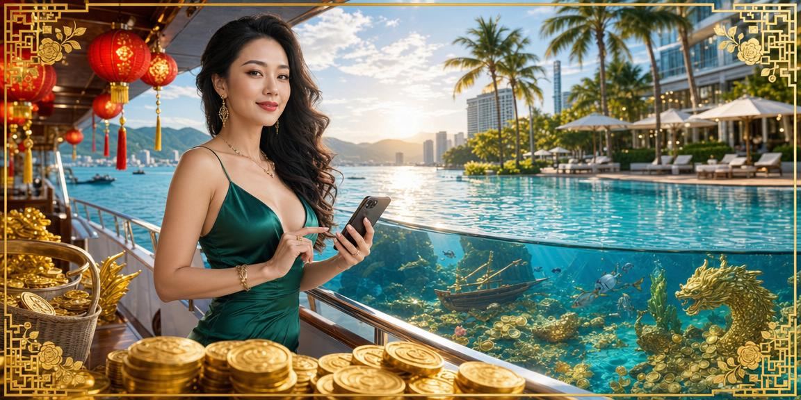 Màn hình ứng dụng spinner tại lễ hội Nha Trang với giao diện casino